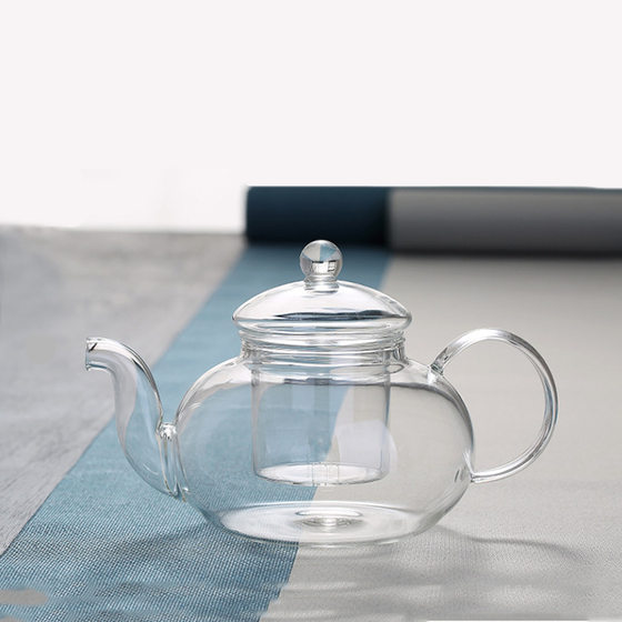 Cooking teapot filter heat-resistant glass teapot set thickening glass bubble teapot high temperature flower teapot plus hot water bottle