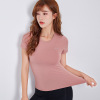 taoyekma motion jacket High elasticity Tight fitting Short sleeved Quick drying Show thin run Bodybuilding Yoga suit