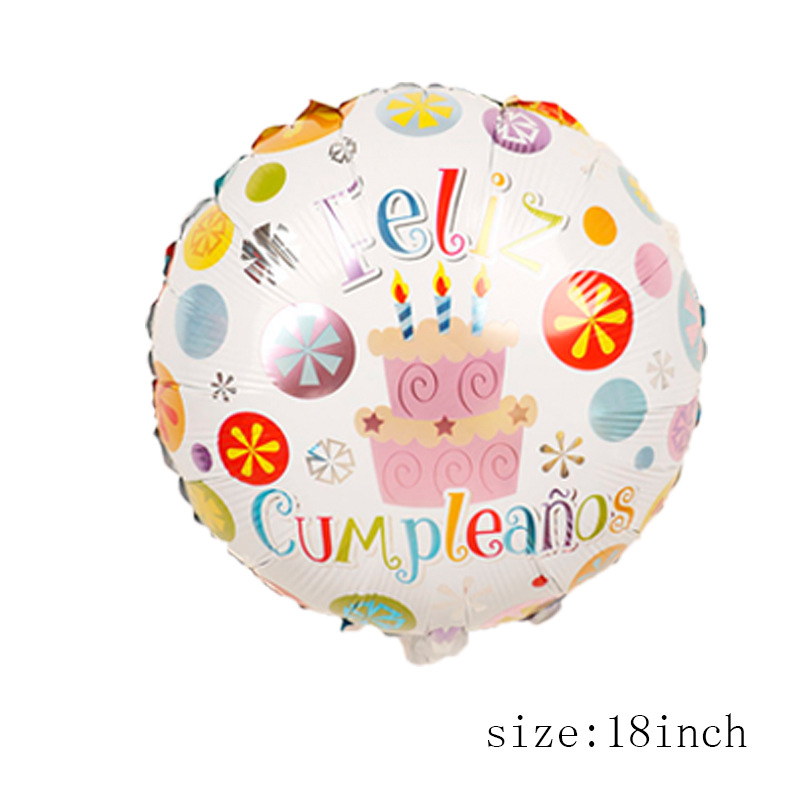 18寸西语生日大蛋糕