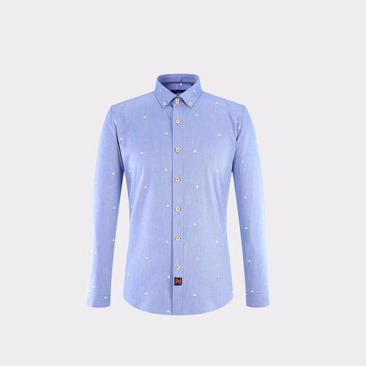 Spring cotton fitted shirt