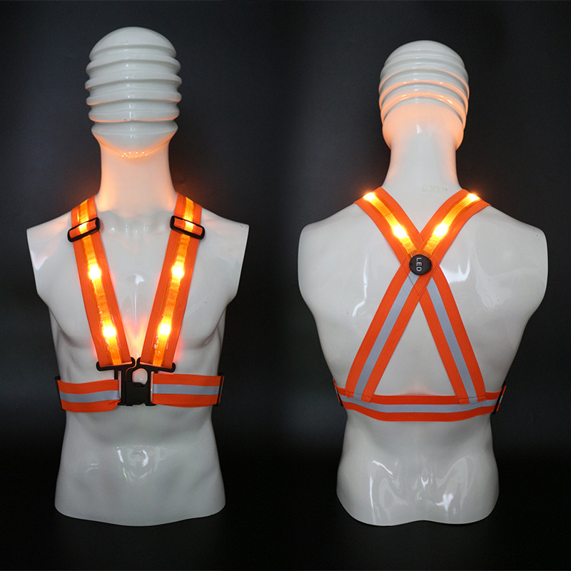 交叉背心(橙色松紧带)