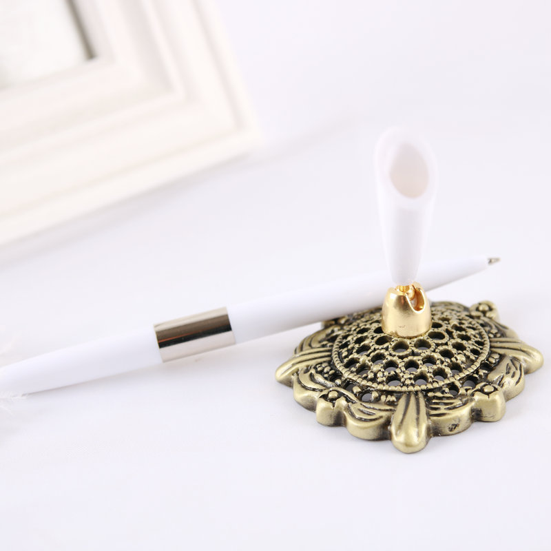 Wedding celebration Supplies wedding Sign pen Lotus base Signature Pen originality Feather marking pen