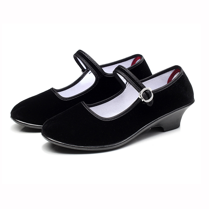 Zapatos de baile étnico Jiaozhou Yangko noreste Yangko zapatos práctica de baile Mujer Examen adulto grado arte examen profesor zapatos