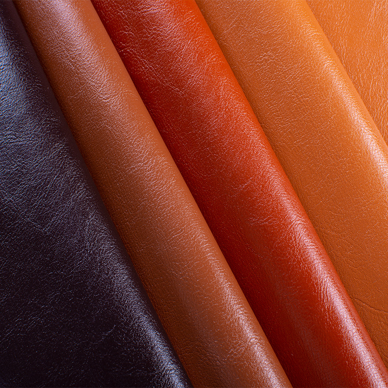 厂家批发 R64纹半pu皮革面料水晶纹箱包沙发仿皮料拉毛底人造革