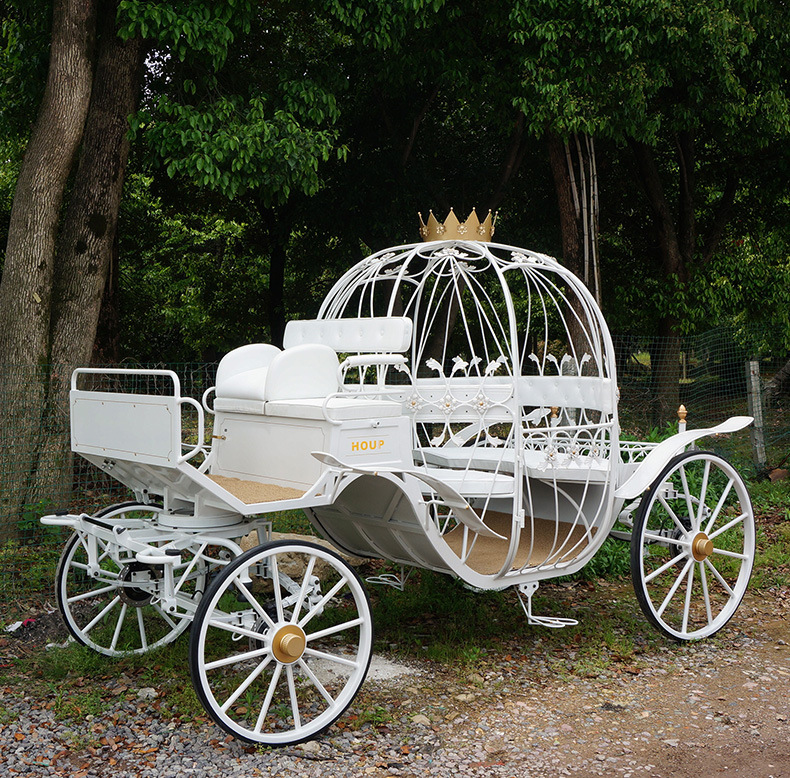 Manufactor Direct selling supply HP-09 romantic wedding Pumpkin Carriage customized machining High-quality European style Carriage