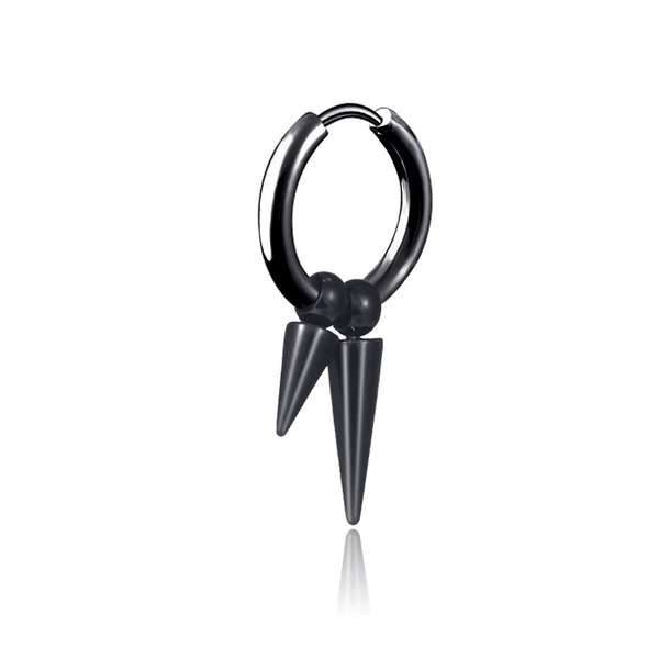 Ear buckle double -pointed model black