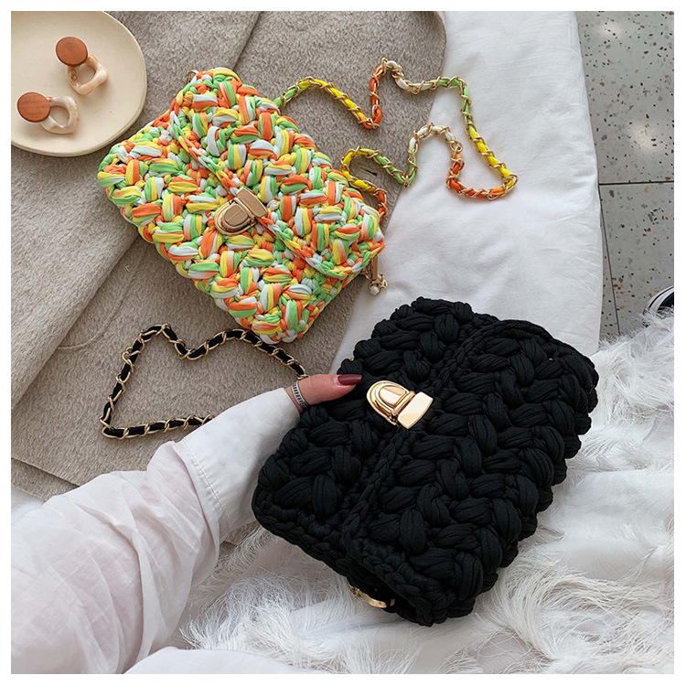 375g Weight Lock clasp Closure Type Single Shoulder Strap Strap Type Straw Bag Bags Type Travel, Street, Shopping Occasion Braid Material Color Block Pattern All Seasons, Spring&Summer Season Women's Gender Cute, Vacation Style Square Shape Women's Braid Color Block Cute Vacation Square Lock Clasp Straw Bag 29
