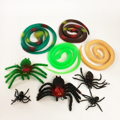 Simulation spider Halloween Entire toy novel Soft glue Molluscs