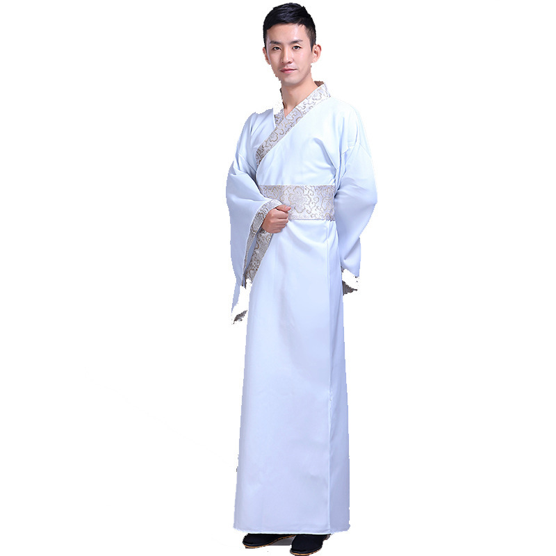 Adult costume scholar robe performance clothing photo studio film and television drama Man customer service performance clothing Chinese style Hanfu male Adult costume scholar robe performance clothing photo studio film and television drama Man customer service performance clothing Chinese style Hanfu male