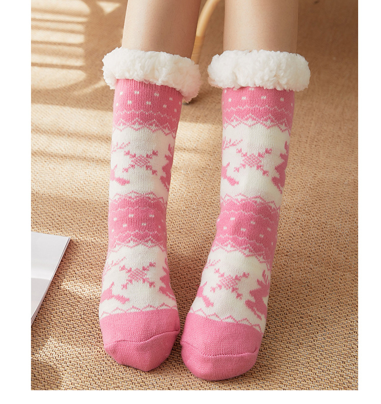 Women's Fashion Elk Polyacrylonitrile Fiber Jacquard Crew Socks display picture 4