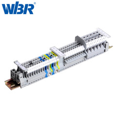 UK接線端子UK2.5B銅螺絲 零線JUT4 6 10平方阻燃全銅電壓端子排
