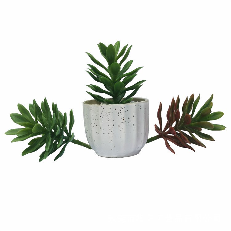 Simulation Succulent Pagoda Lotus Plastic Green Plant Bonsai Bonsai Multi-layer Succulent Plant Office Green Plant Small Ornaments