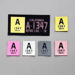 New silk screen printing screen printing subsidy clothing accessories clothing patch for shoes hats letters silk screen printing