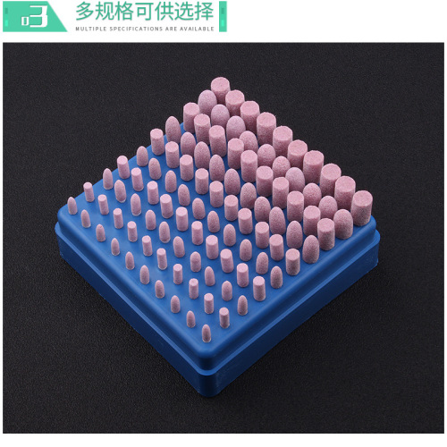 Red corundum grinding wheel grinding head metal grinding tool polishing small grinding head 3mm handle flint electric grinding head set