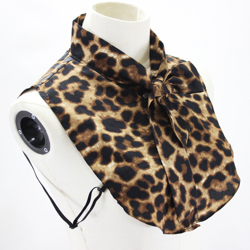 Fake collar Detachable Blouse Dickey Collar False Collar Pop leopard Tie Shirt fake collar chiffon collar uniform collar