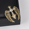 Men's retro brooch, suit, angel wings, high badge, high-end jacket, pin lapel pin, European style