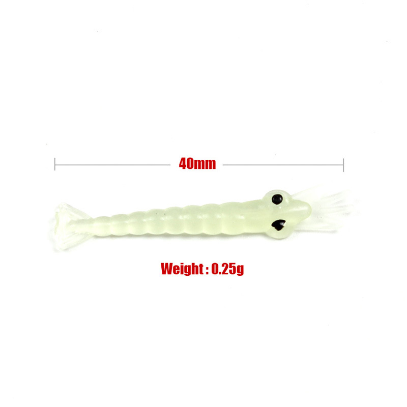 Artificial Soft Shrimp Lures  Sand Shrimp baits bass trout Fresh Water Fishing Lure