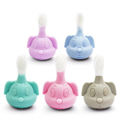 Baby teething stick, silicone teething stick for infants, baby teething toy, creative silicone pig-shaped toothbrush for mother and baby products