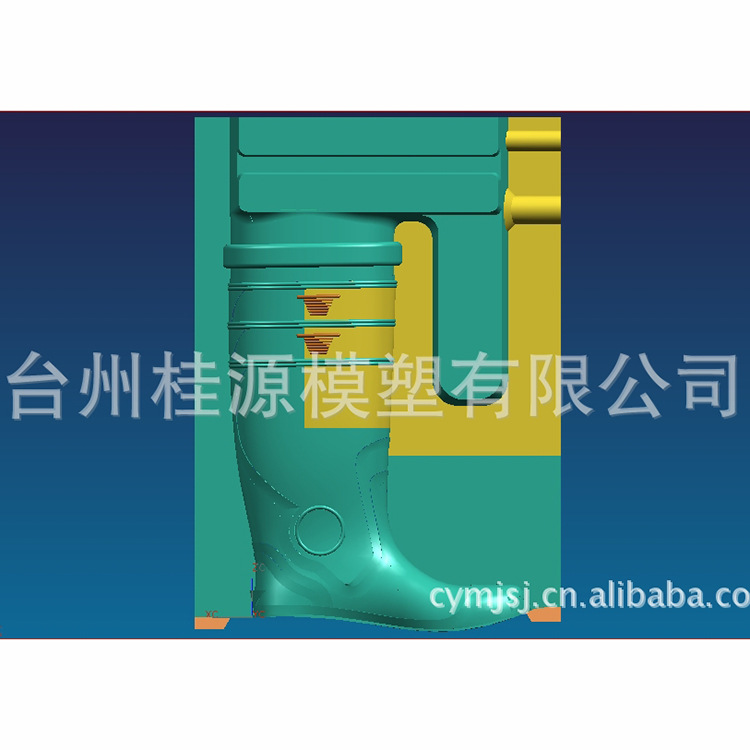 供应PVC雨鞋模具 台湾注塑机雨鞋模具 单双色雨靴模具