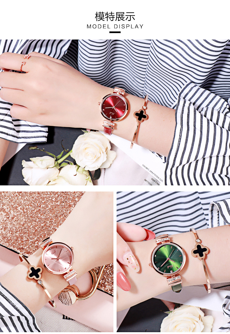 Korean  simple student dial thin belt ladies watchpicture10