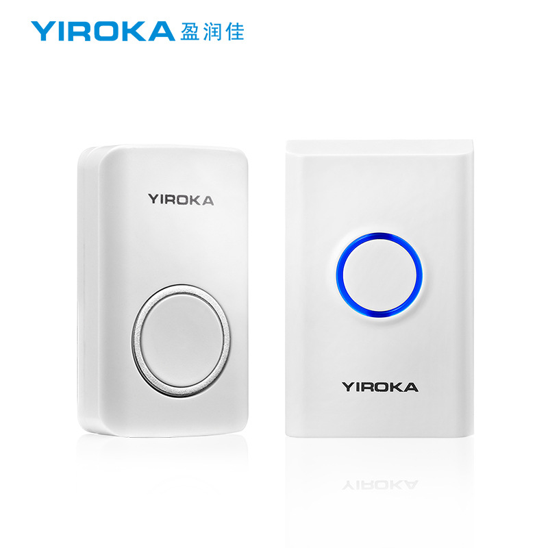 盈润佳 无线家用门铃 不用电池款一拖一防水学习码门铃 外贸定制