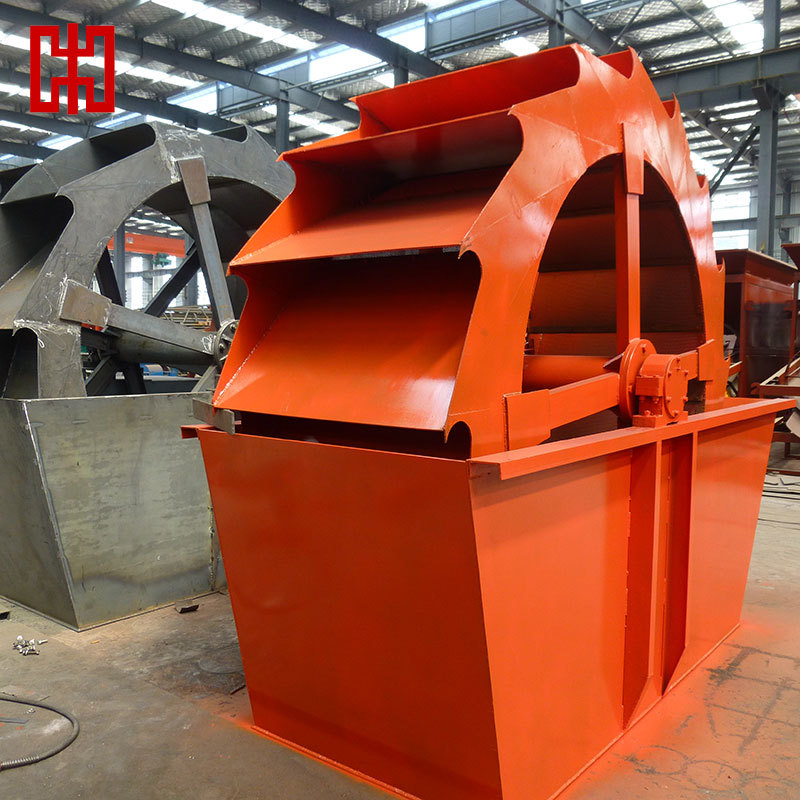 2米单轮斗洗砂机 小型沙子河砂清洗机 洗河砂石粉设备 水轮洗砂机