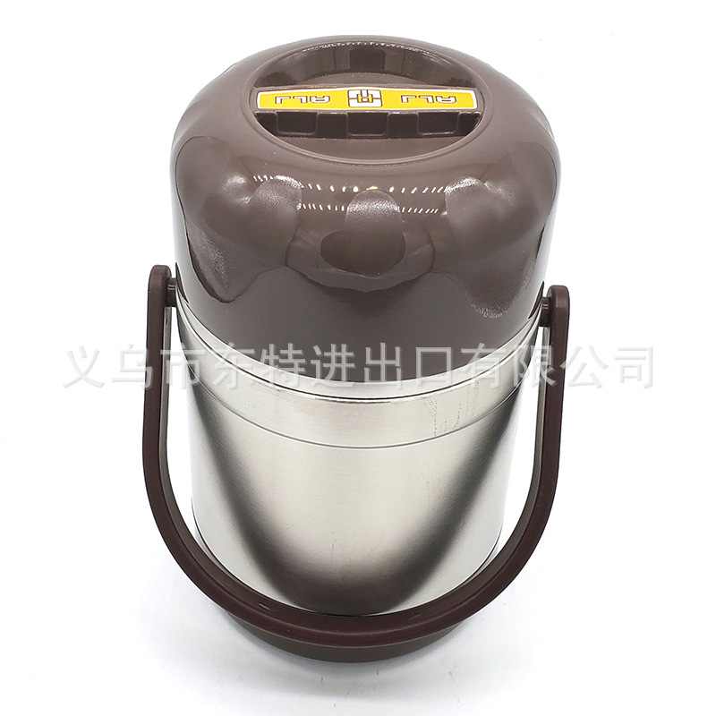 Factory direct sales of stainless steel thermos pot 304 multi-layer sealed lifting pot vacuum anti-overflow lunch box lunch box detail image 5