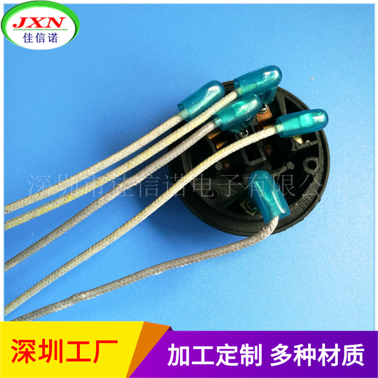 深圳实体工厂加工定制3122系到波纤外皮高温端子连接线束