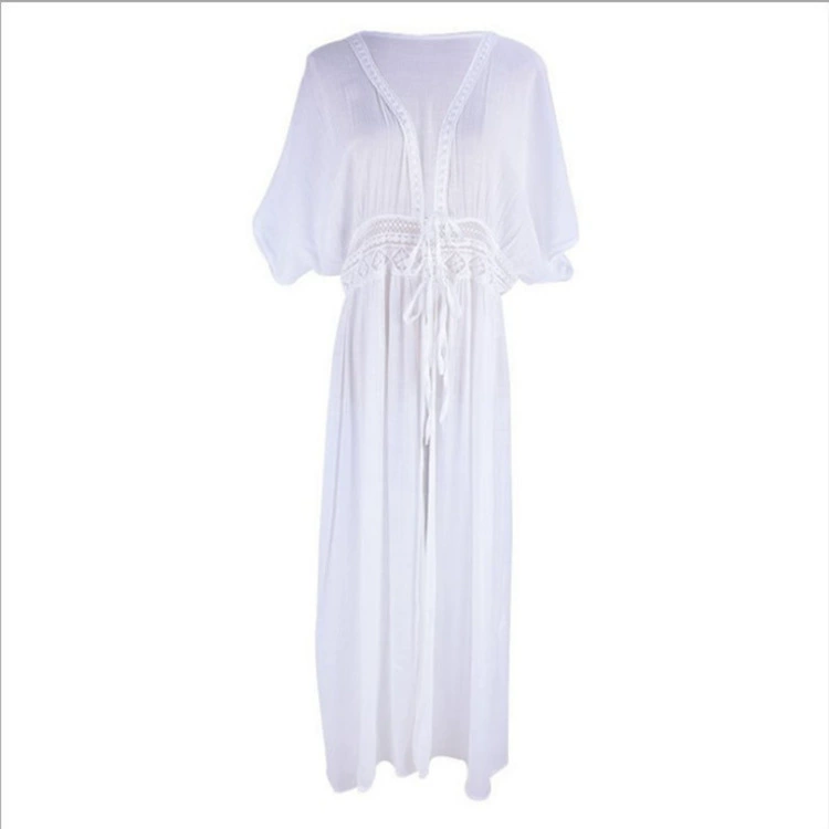 Пляжная длинная юбка, купальный костюм, кардиган, пляжное платье, ebay, европейский стиль, оверсайз
