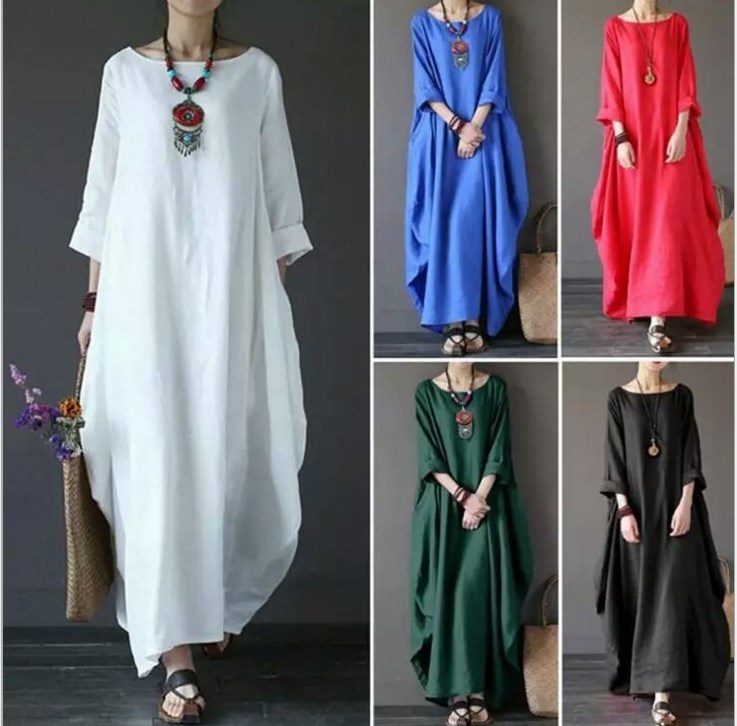 cotton linen dresses online