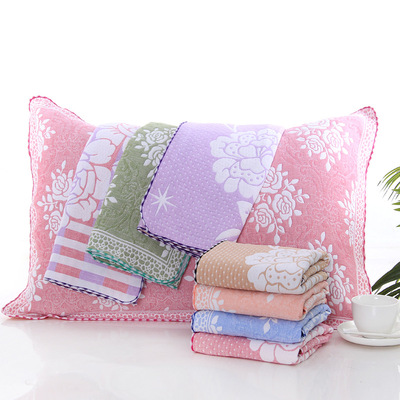 學生開學必備純棉紗布枕套 信封式枕頭套 透氣吸汗不掉毛