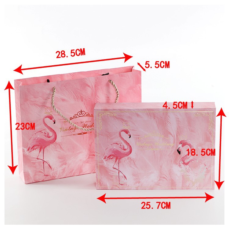 Süß Flamingo Papier Datum Zubehör Für Geschenkverpackungen display picture 2