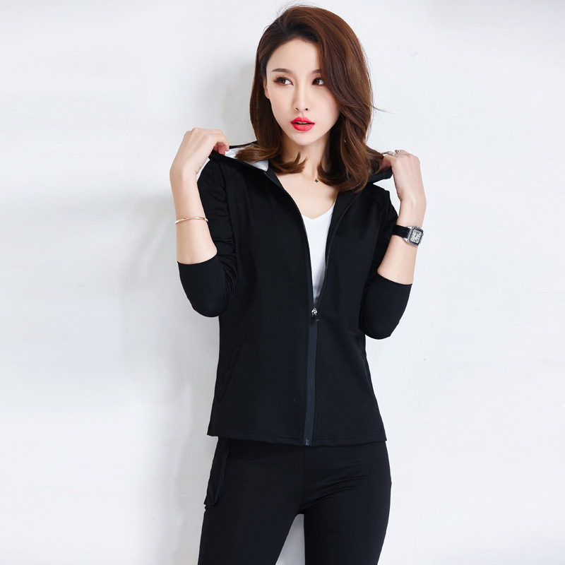 Yigengmei Waterfall Sweat Suit Women's Suit Sweat Break Sweat Suit Running Sweat Fitness Pants Dance Sauna