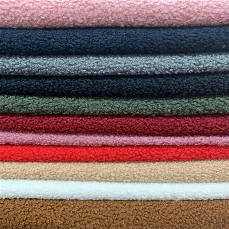 厂家直销小泰迪布料不褪色优质面料秋冬羊羔绒衣服外套毛绒玩具