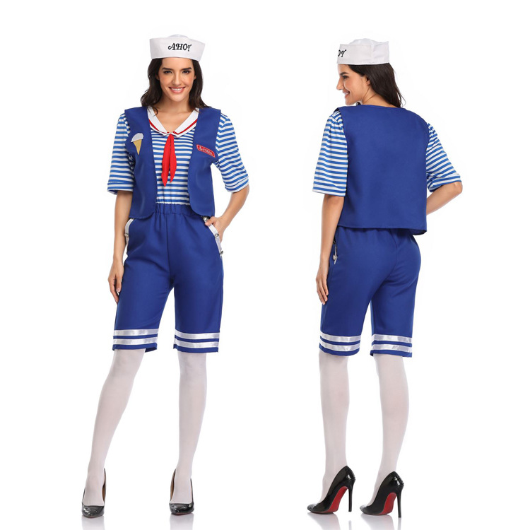 新款万圣节美女海军制服水手服海军装cosplay夜店DS女演出服装