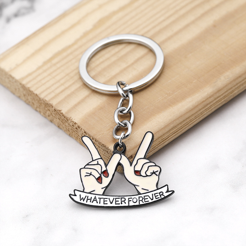 Explosion Keychain Valentine's Day Gift Gesture W Forever Forever Keychain Wholesale Nihaojewelry display picture 6