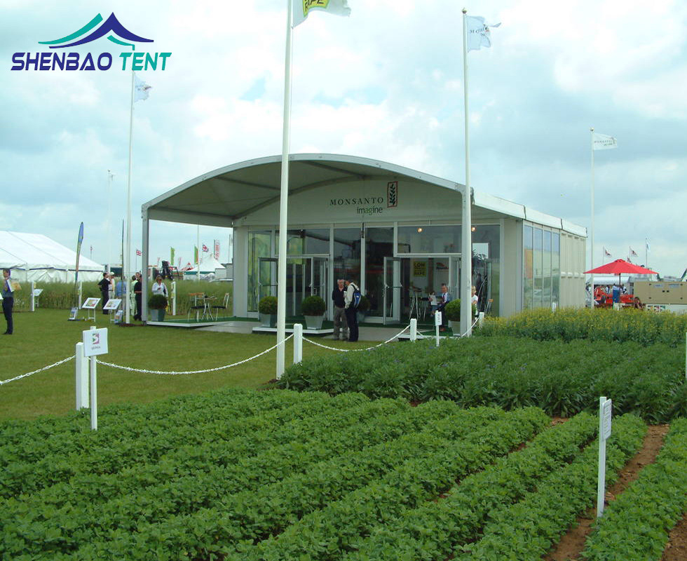 展销会活动篷房 弧形顶铝合金篷房 新品发布会弧形顶帐篷