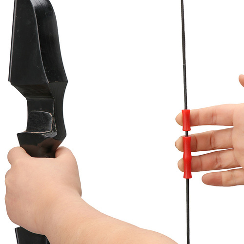 Bow and Arrow Shooting Equipment Mediterranean Rubber Silicone Finger Guard Bow String Protection Gear Archery Finger Guard Bow and Arrow Accessories