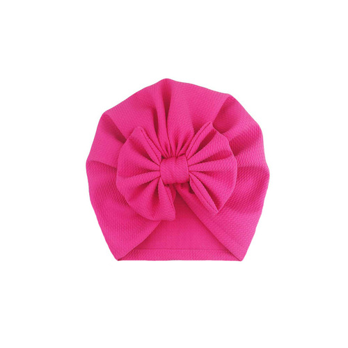 ins new children's hat, baby corn kernel big bow headscarf hat, baby fabric fetal hat