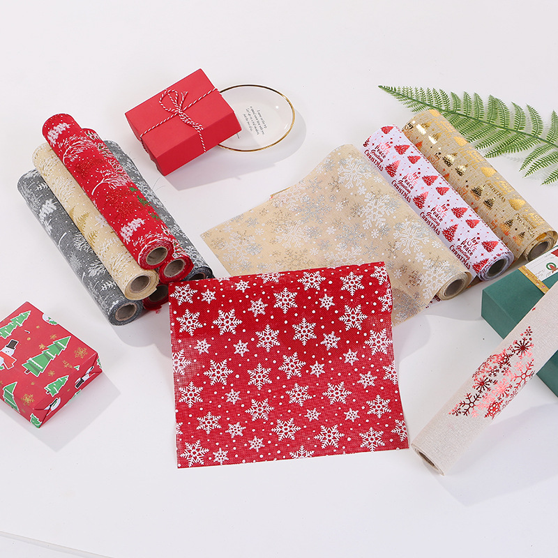 圣诞节新款圣诞桌旗桌布细麻印花桌布创意圣诞桌布圣诞桌面装饰品