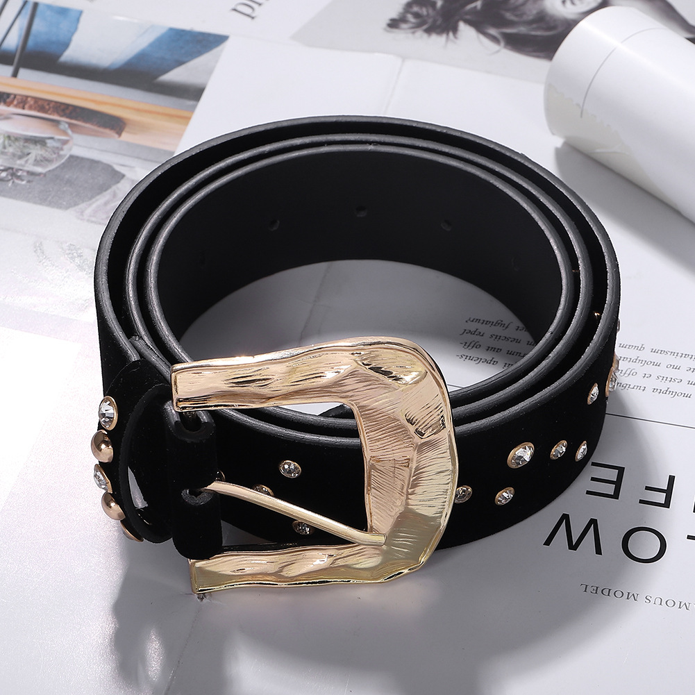 Alloy Flannel Belt Fashion Versatile Belt Simple Clothing Accessories display picture 6