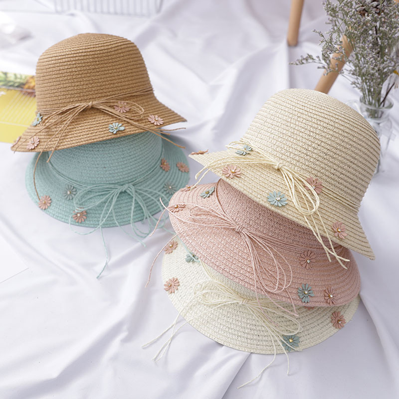 Girl's Fashion Flower Embroidery Bucket Hat display picture 3