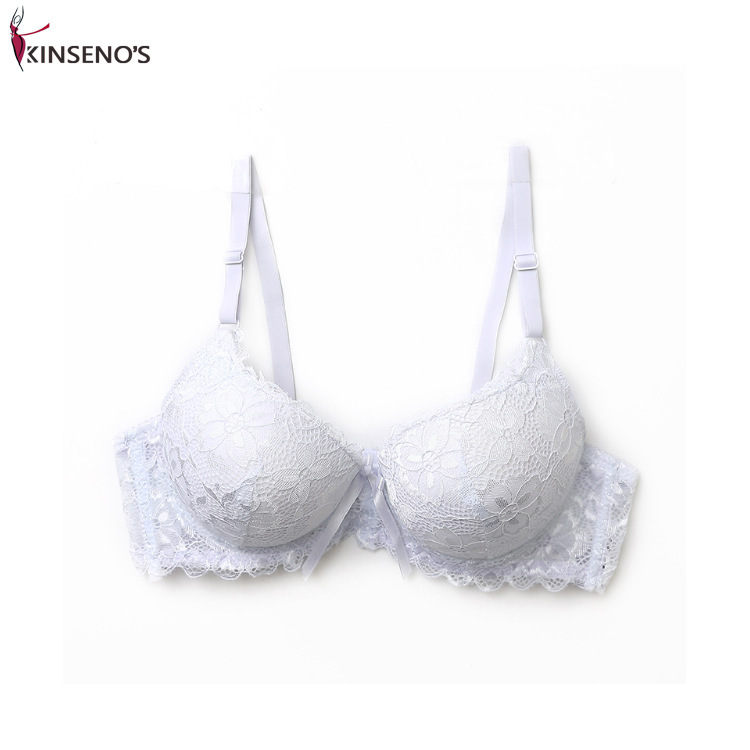 Foreign trade factory direct underwear bra women's lace breathable steel ring New girl student comfortable bra