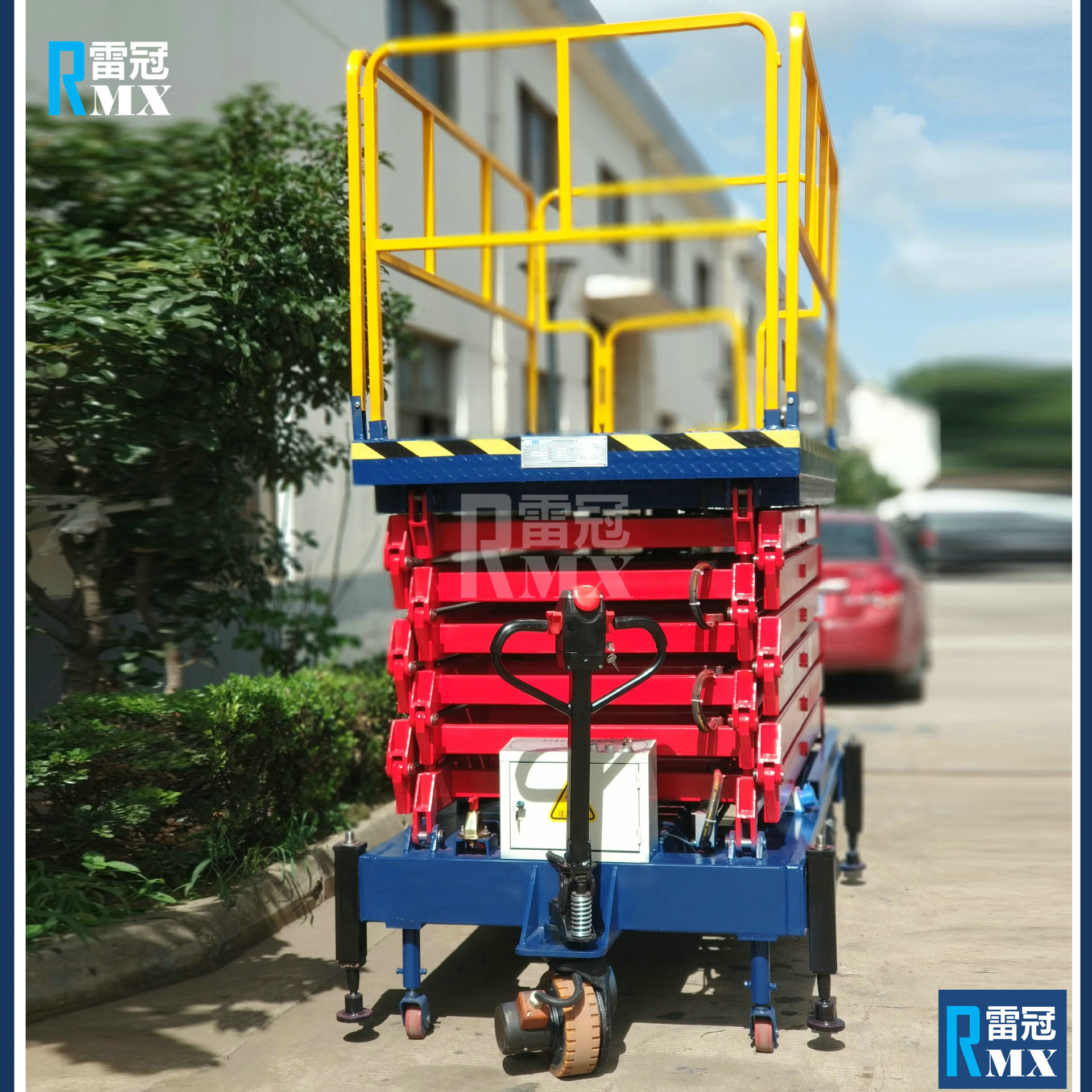 高空维修自动升降台双电磁保险室外登高车