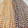 Necklace from pearl, organic beads, 5-6mm, wholesale