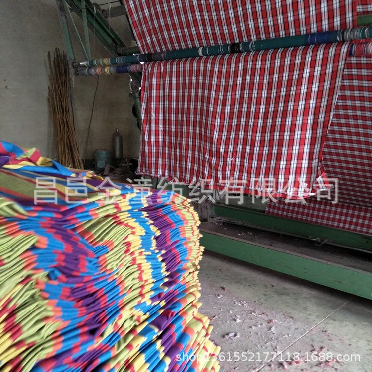 色织布 梭织染色纱线 条条型格格型 双面一色平纹 斜纹  老粗布
