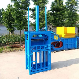 30吨艾叶粽叶中药材蒲公英液压打包机 立式小型压块机厂家