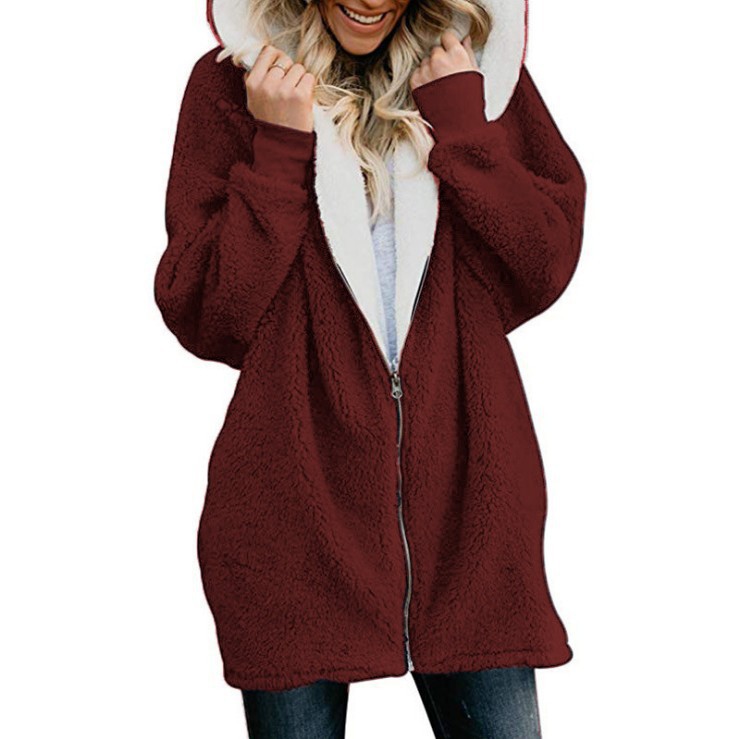 Femmes Manteau Manche Longue Hoodies Et Pulls Molletonnés Patchwork Mode Couleur Unie display picture 6