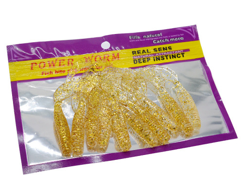 Wholesale 7cm curly tail maggot fat boy single tail soft worm 10 pack Luya bait fresh water soft bait fishing gear