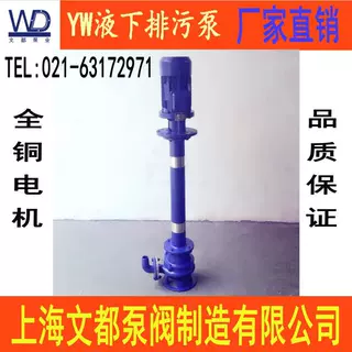 YW65-30-40-7.5kw型液下泵式无堵塞排污泵